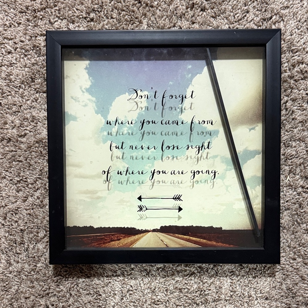 Black Framed Inspirational Wall Art